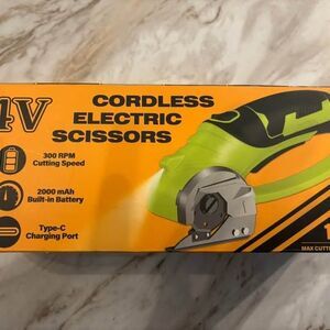 Merstca 4V Cordless Electric Power Scissors Royal Blue